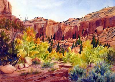 Utah, Sunglow Canyon Fall