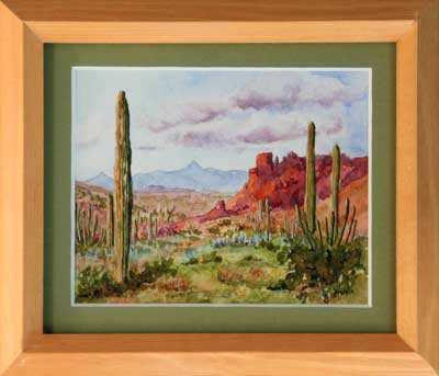 Organ Pipe Nat’l Park Miniature -  3 ¾ x 4 5/8, Arizona