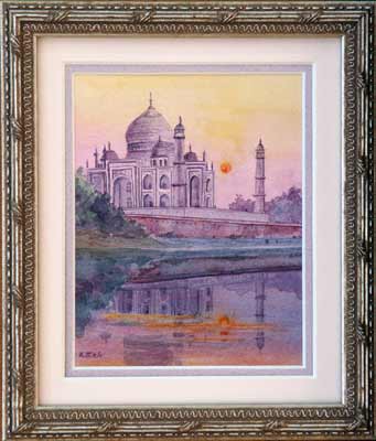 River Pastel Taj, India